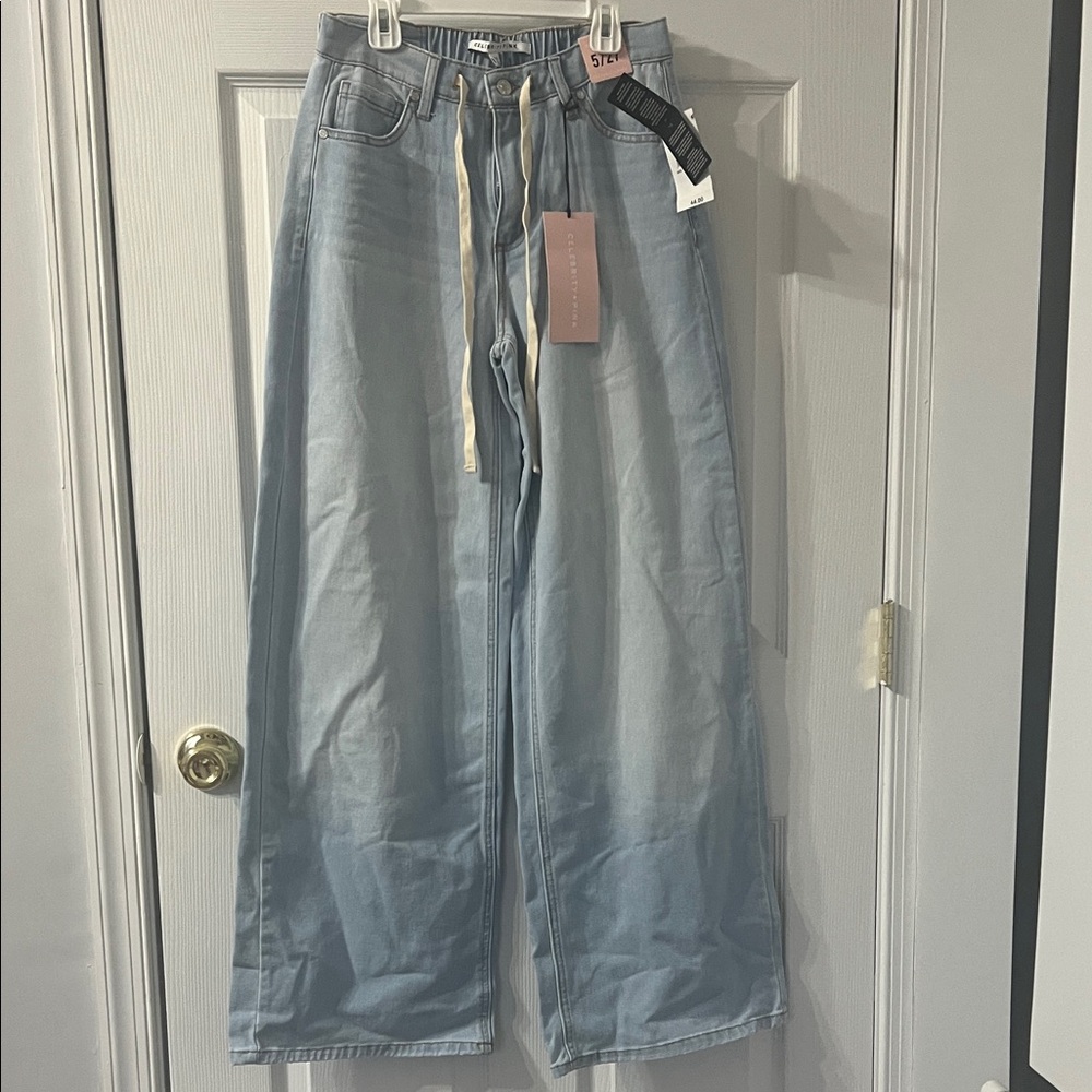 Celebrity Pink Light Blue Flare & Wide Leg Jeans